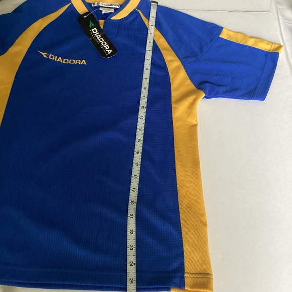 DIADORA Roma Team Jersey Youth Large Blue Yellow NWT Blokecore - Picture 14 of 15